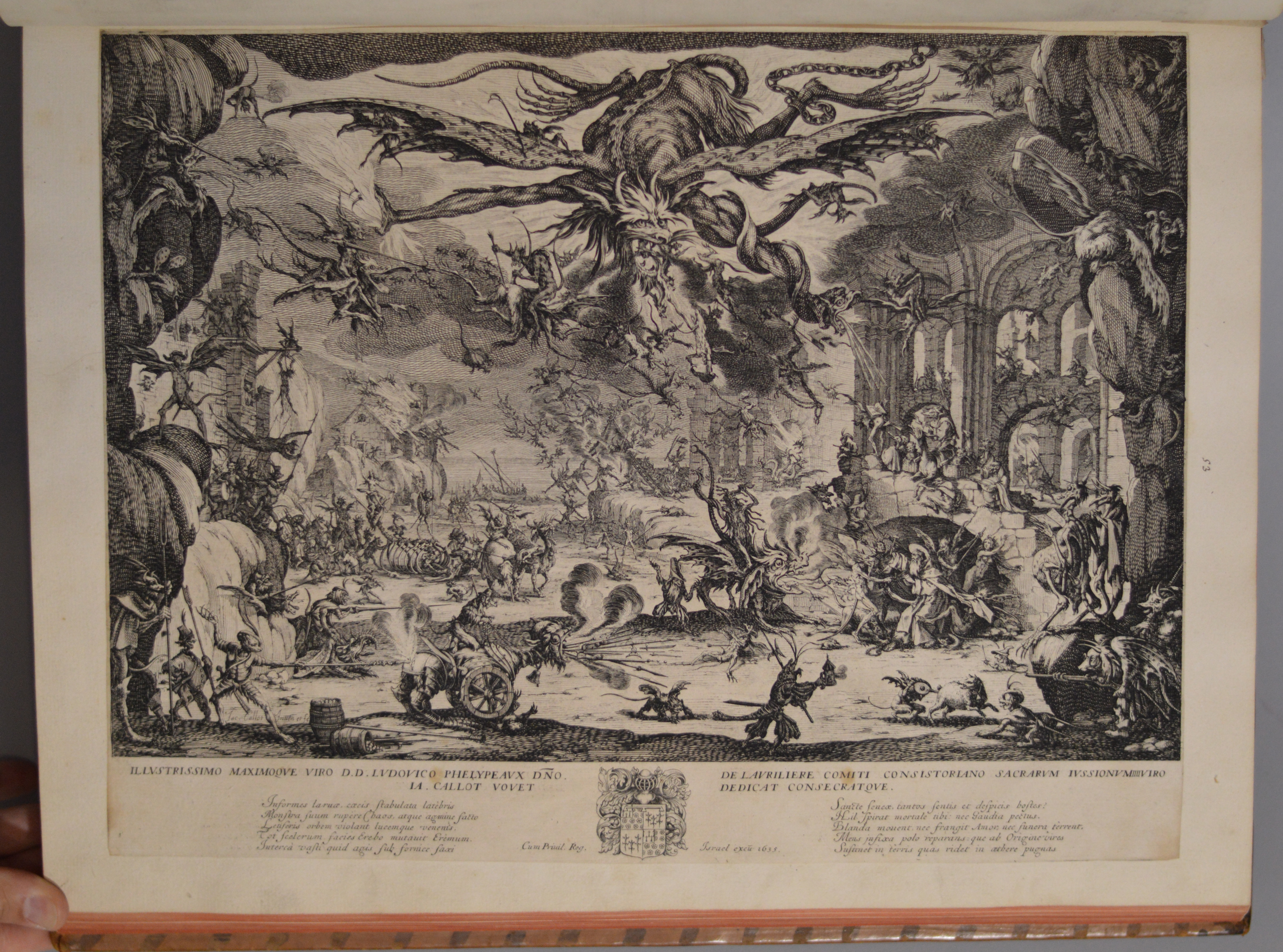Jacques CALLOT (1592-1635)  Important recueil in-folio veau moucheté XVIIIe 10000€
